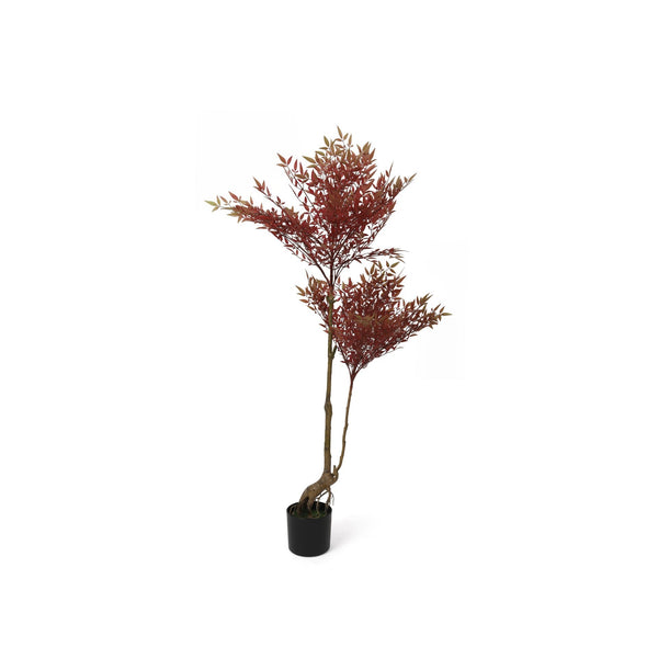 Premium Touch Real Nandina Tree Winered 140cm