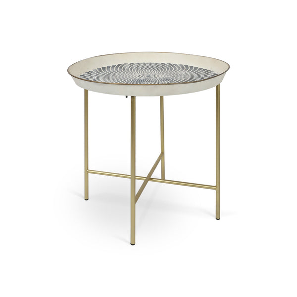 Designer Side Table Round White