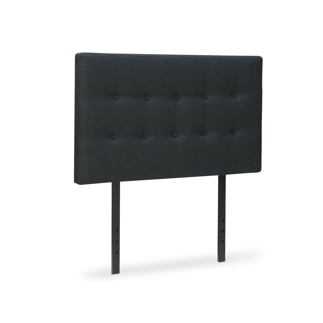 Susan King Single Fabric Upholstered Headboard - Black