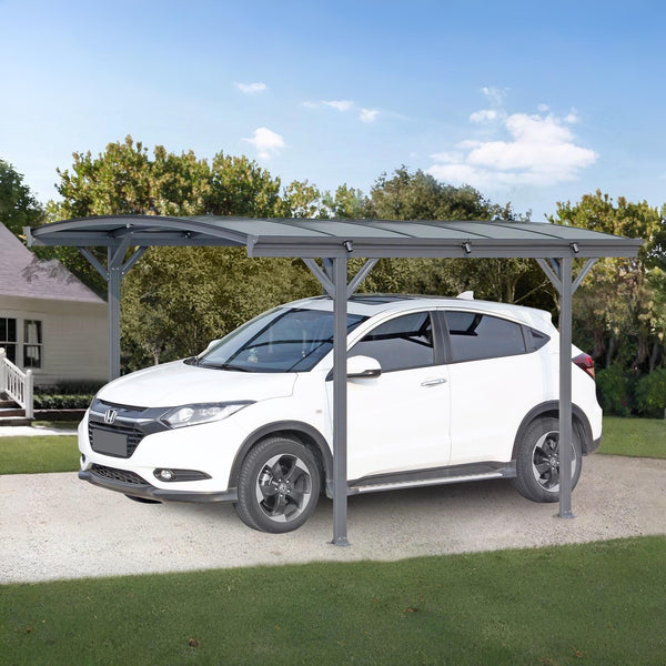 Toughout Patio Carport Canopy Curved Roof 3.6m x 3m