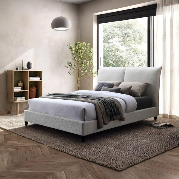 Chongra Queen Bed Frame - Cream