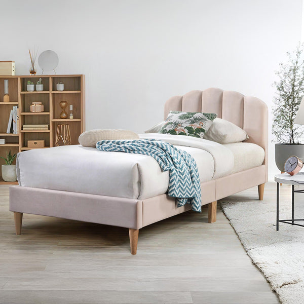 Daisy Single Bed Frame - Champagne Pink