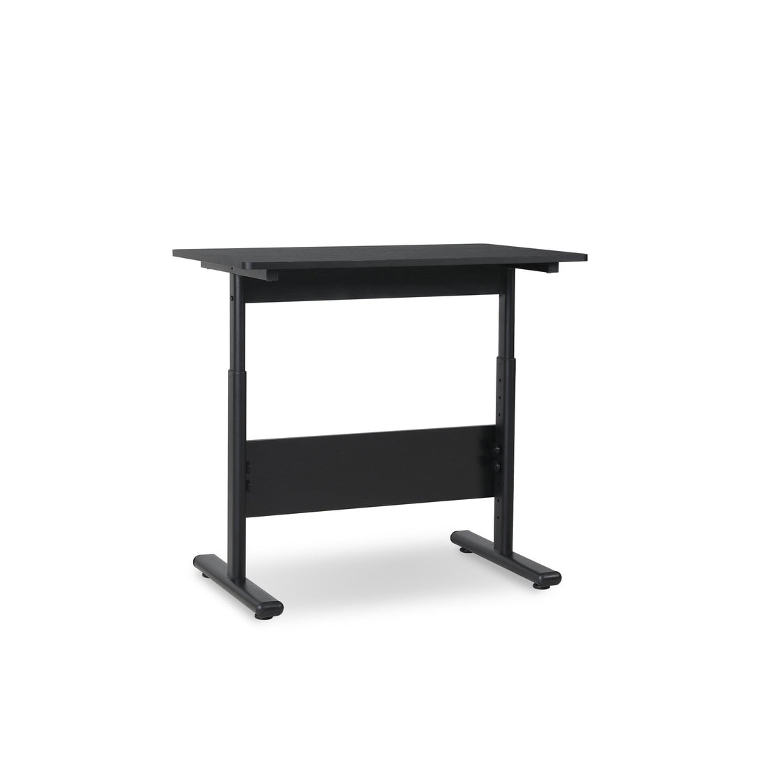 Hector 80cm Height-Adjustable Computer Desk - Black