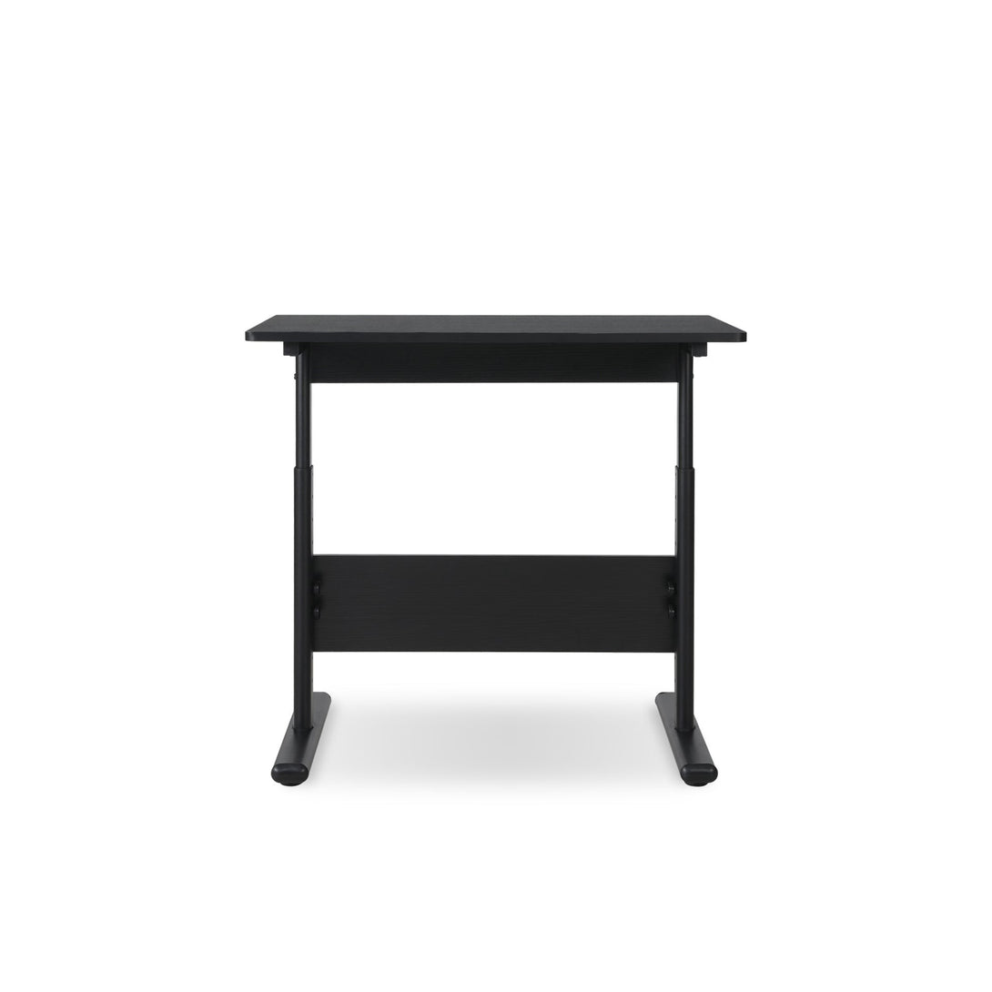 Hector 80cm Height-Adjustable Computer Desk - Black