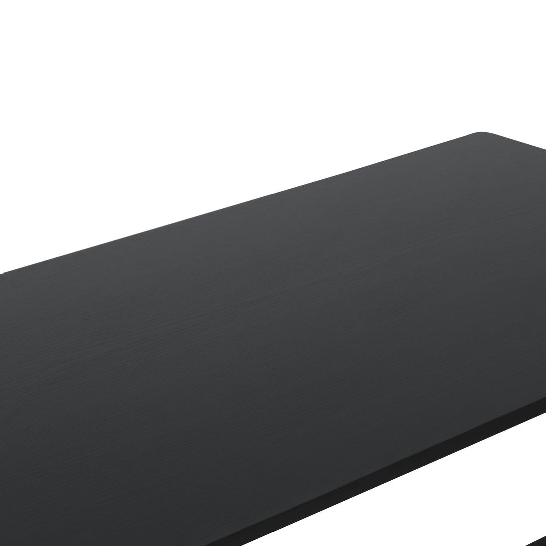Hector 80cm Height-Adjustable Computer Desk - Black