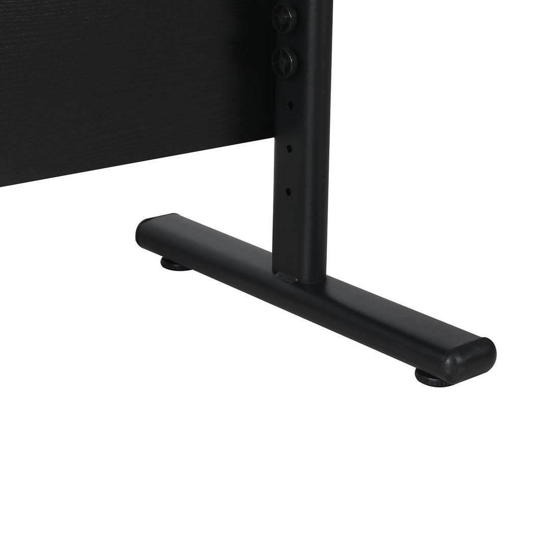 Hector 80cm Height-Adjustable Computer Desk - Black