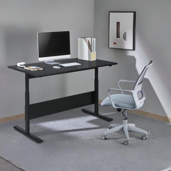 Hector 120cm Height-Adjustable Computer Desk - Black