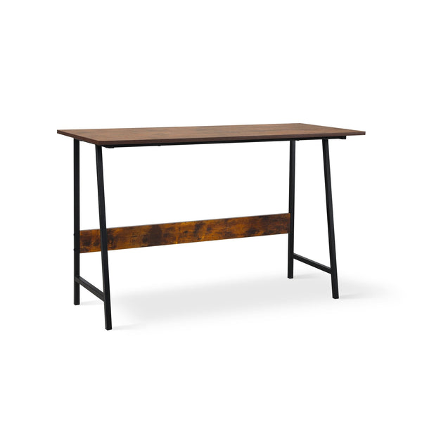 Daniel 120cm Computer Desk - Rustic Brown + Black