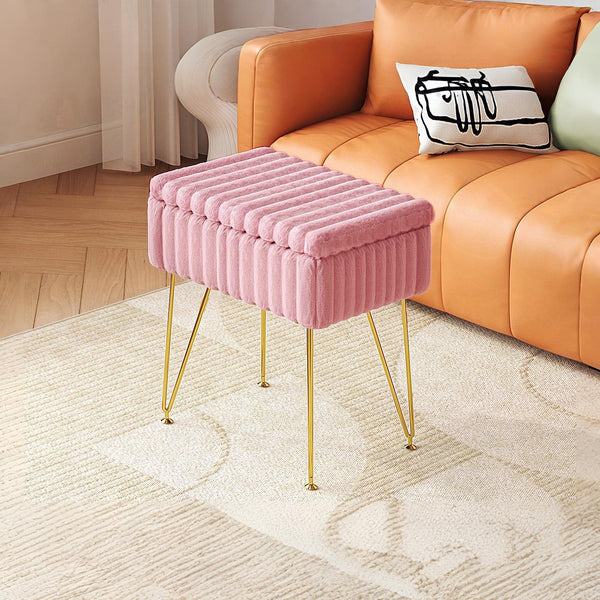 Sevan Side Table with Storage - Pink