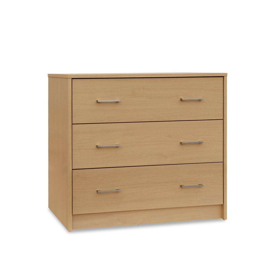 Nikola 3 Drawers Tallboy - Maple