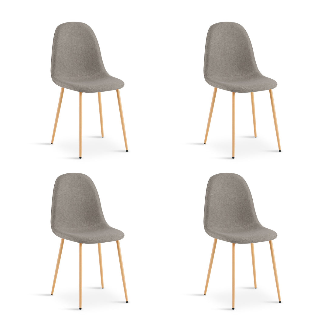 Arlo Linen Dining Chair - Set of 4 - Beige