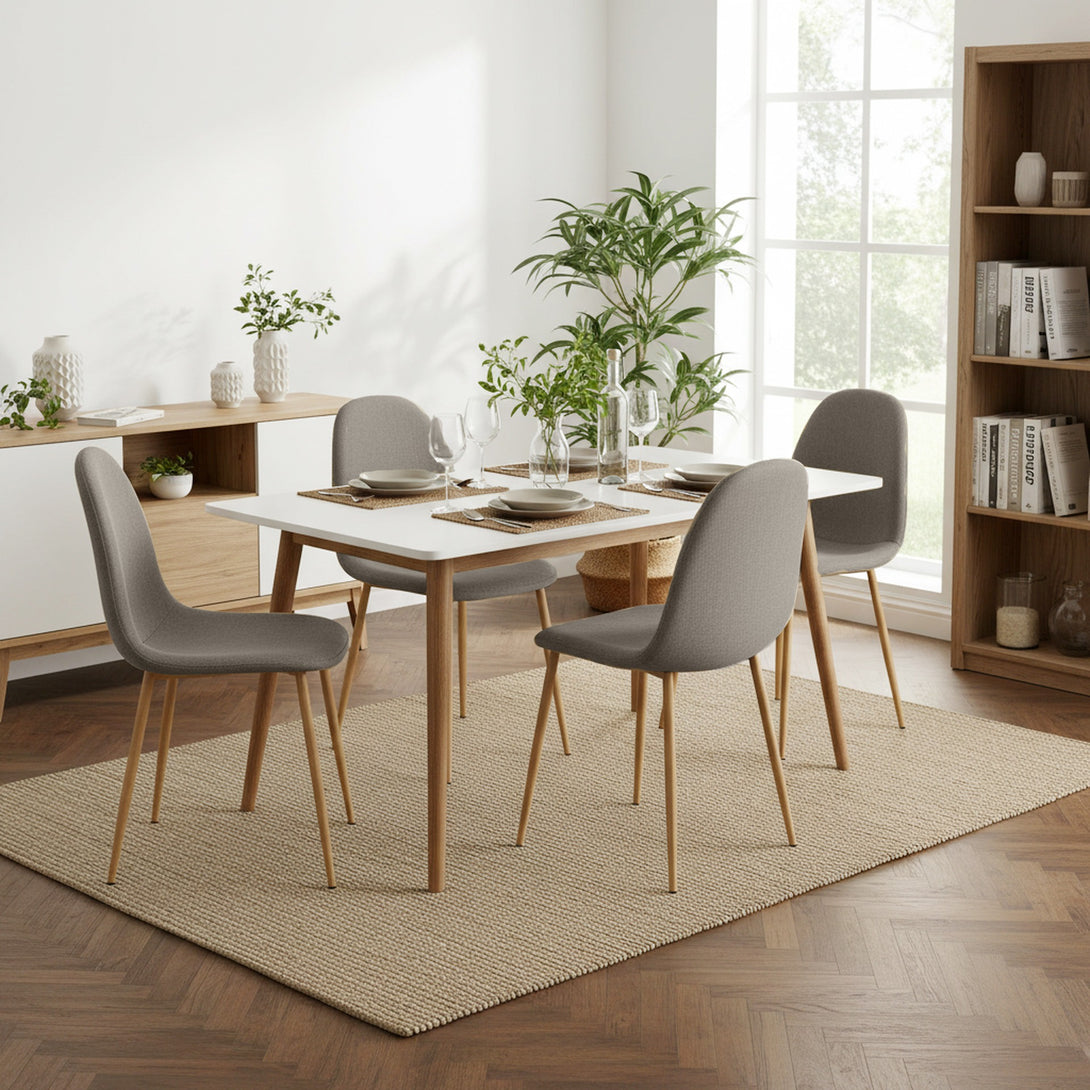 Arlo Linen Dining Chair - Set of 4 - Beige
