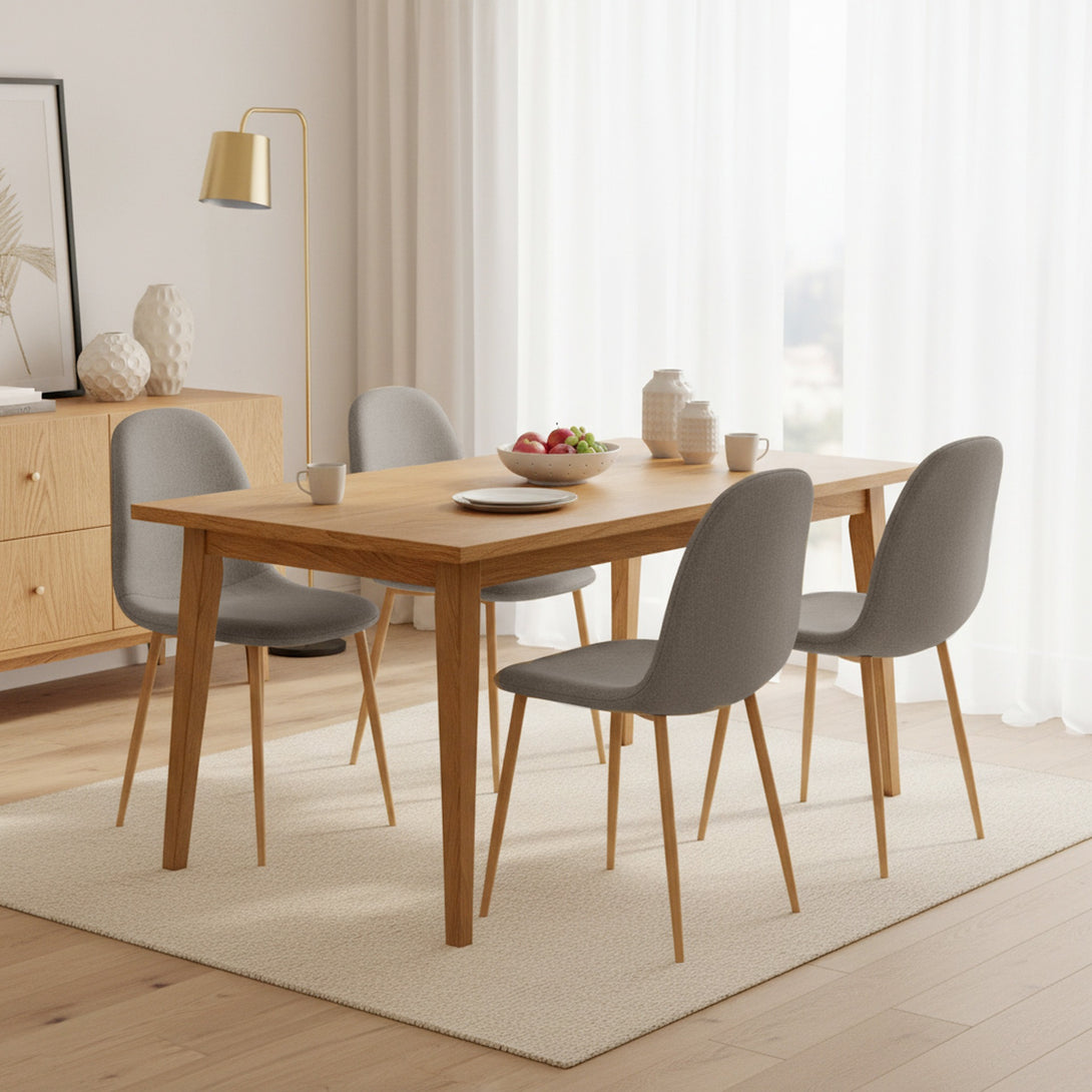 Arlo Linen Dining Chair - Set of 4 - Beige