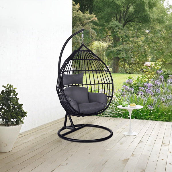 Tanna Outdoor Hanging Egg Chair - Grey