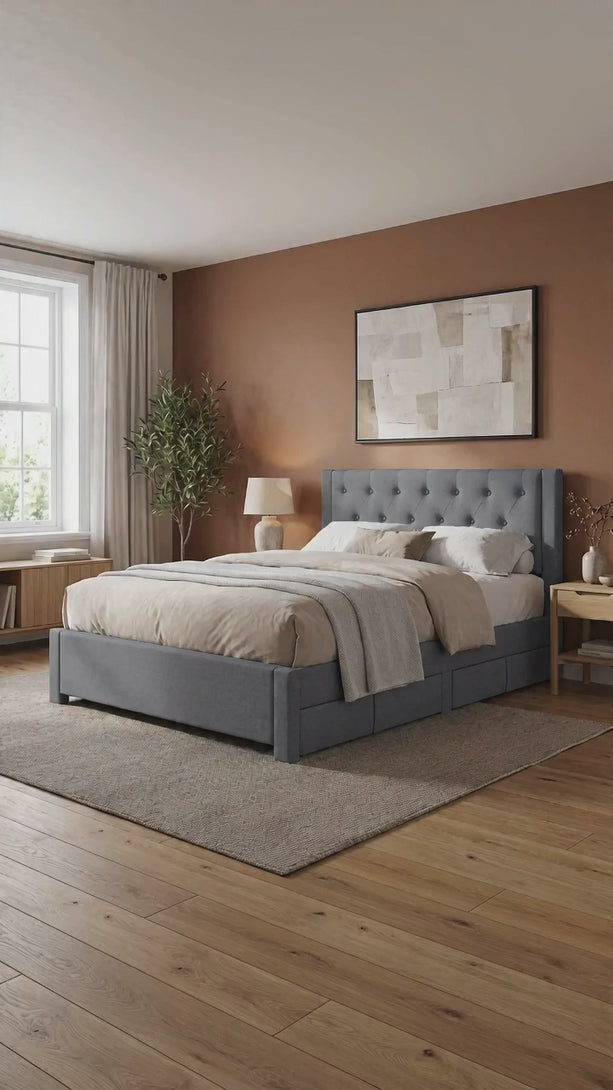 产品视频-23526-thornton-queen-fabric-bed-frame-with-4-drawers-light-grey-260708