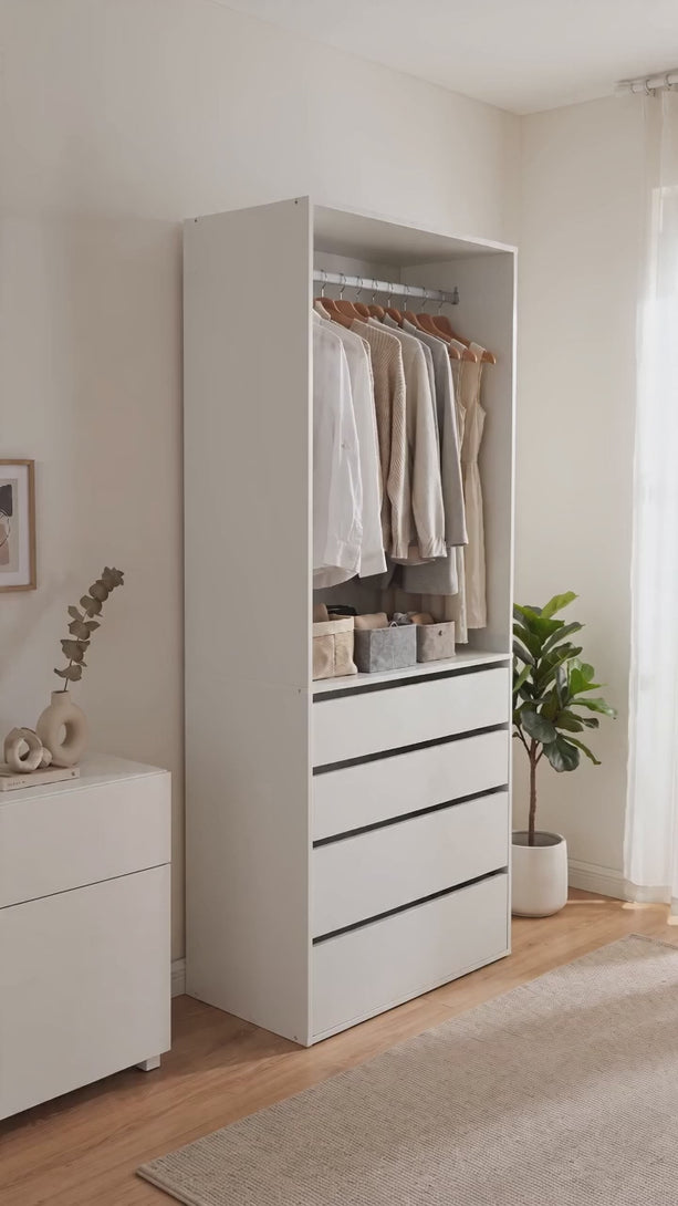 产品视频-23973-delta-4-drawer-wide-wardrobe-white-2607101