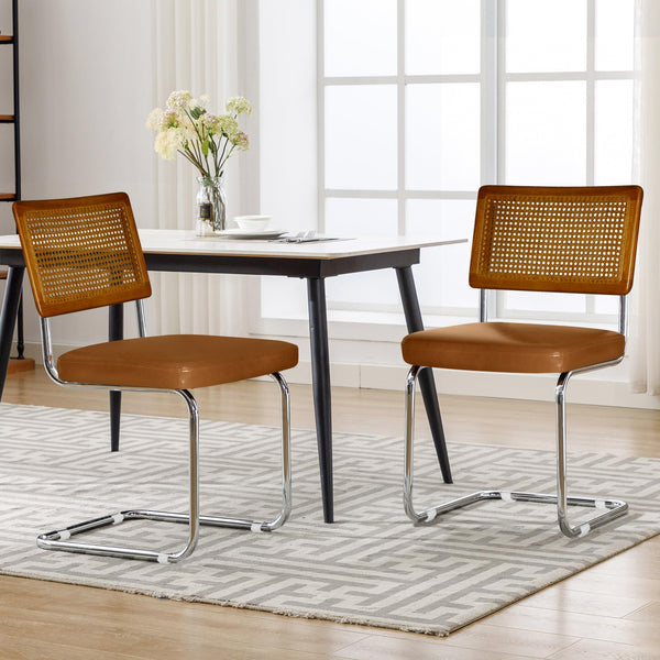 Adrian Cesca Replica Dining Chair – Set of 2 – Orange