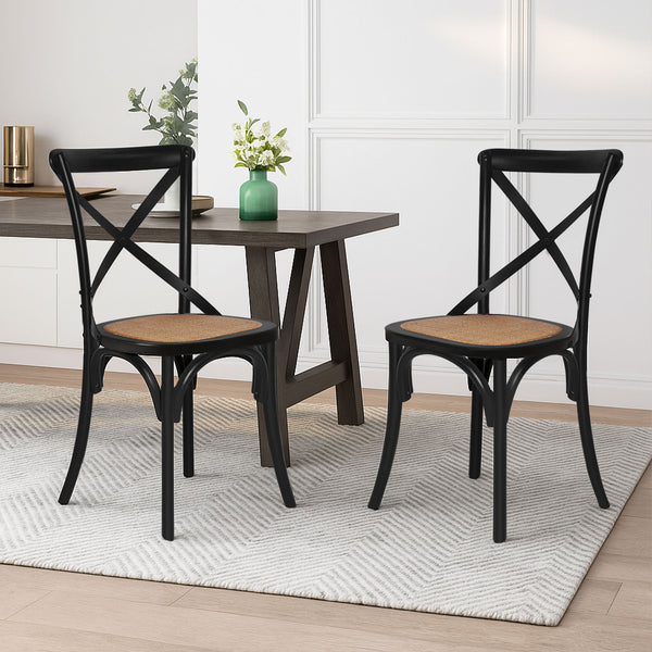 Aaron Dining Chair - Set of 2 - Black