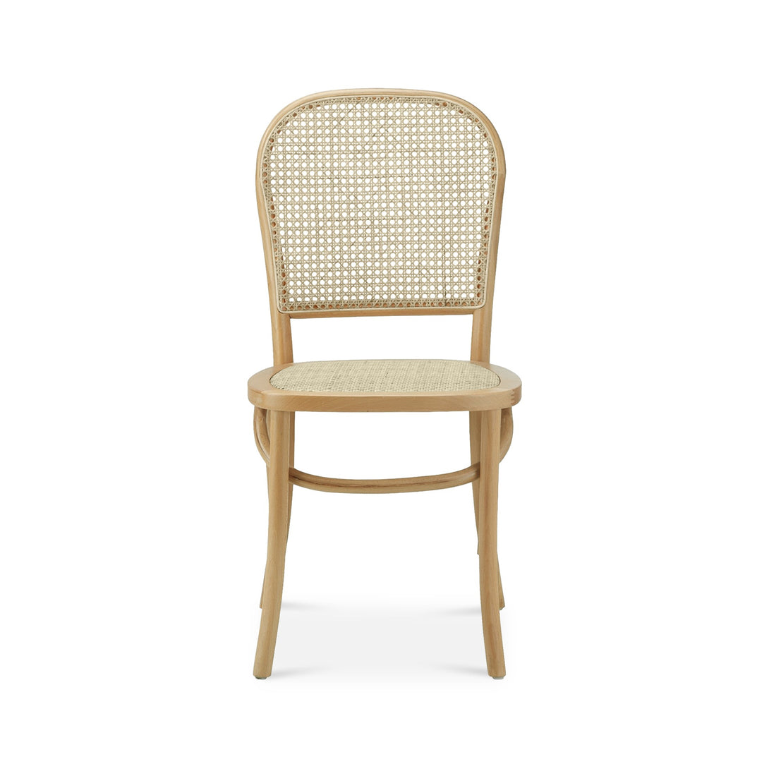 Christopher Beech Wood and Rattan Dining Chair – Set of 2 – Natural