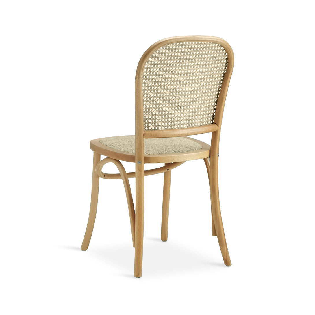 Christopher Beech Wood and Rattan Dining Chair – Set of 2 – Natural