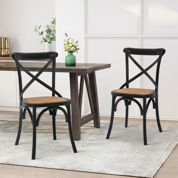 Aaron Dining Chair - Set of 2 - Black