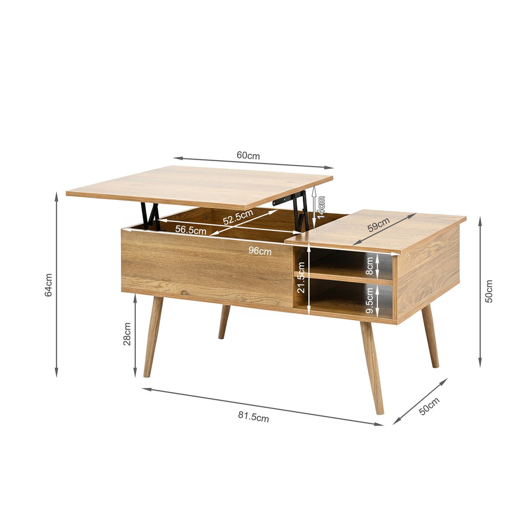 Lodge Lift Top Coffee Table - Oak