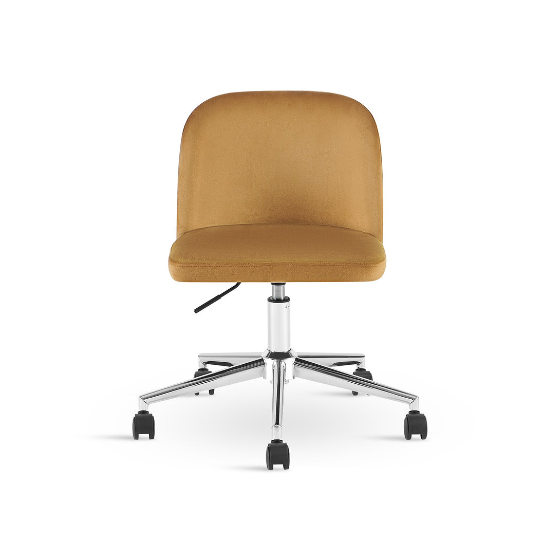 Jones Velvet Office Chair - Ochre