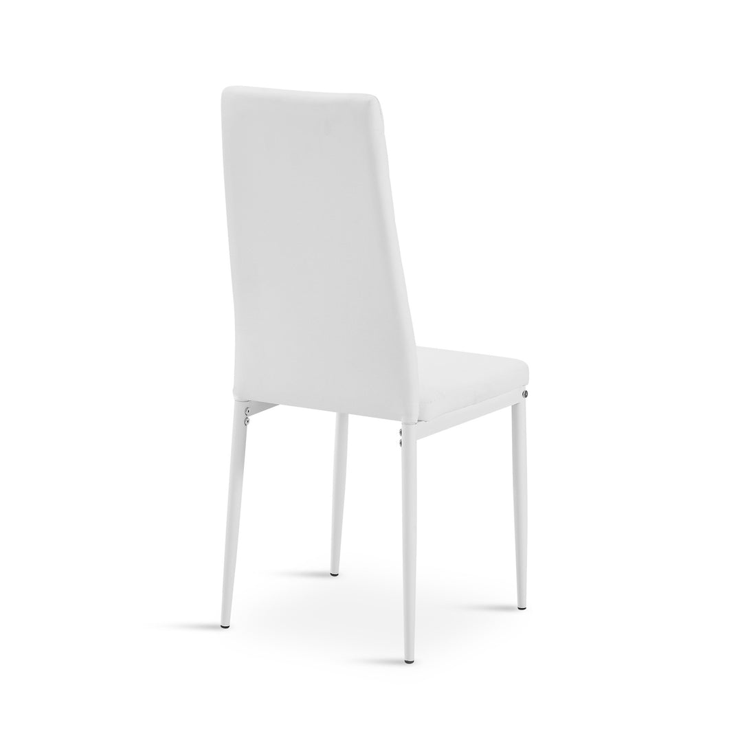 Ethan PU Leather Dining Chair - Set of 4 - White