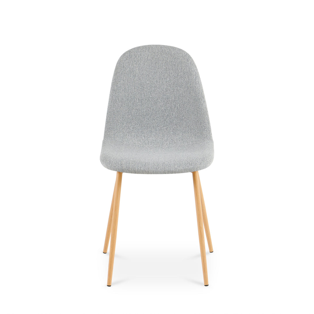 Arlo Linen Dining Chair - Set of 4 - Light Grey