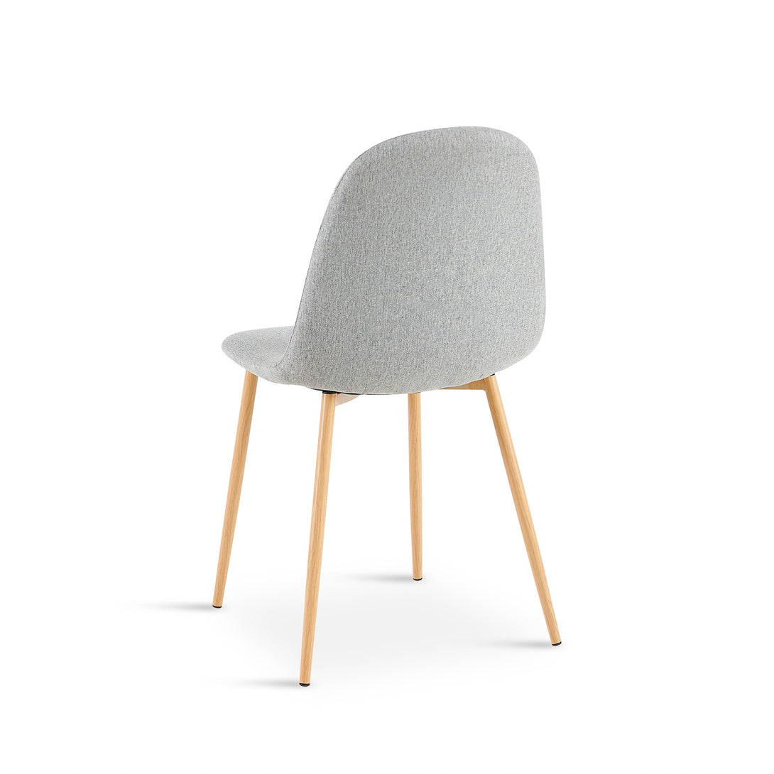 Arlo Linen Dining Chair - Set of 4 - Light Grey