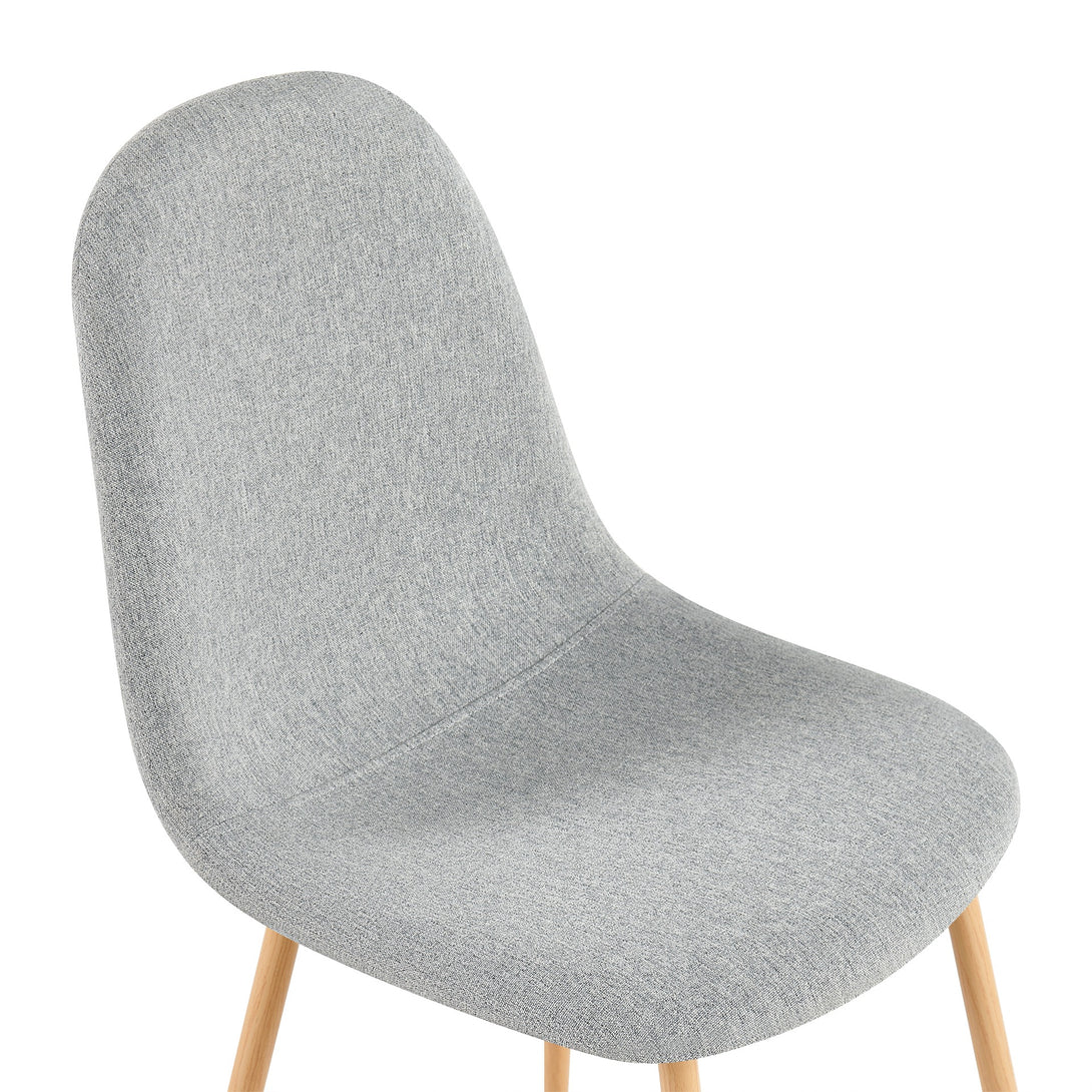 Arlo Linen Dining Chair - Set of 4 - Light Grey