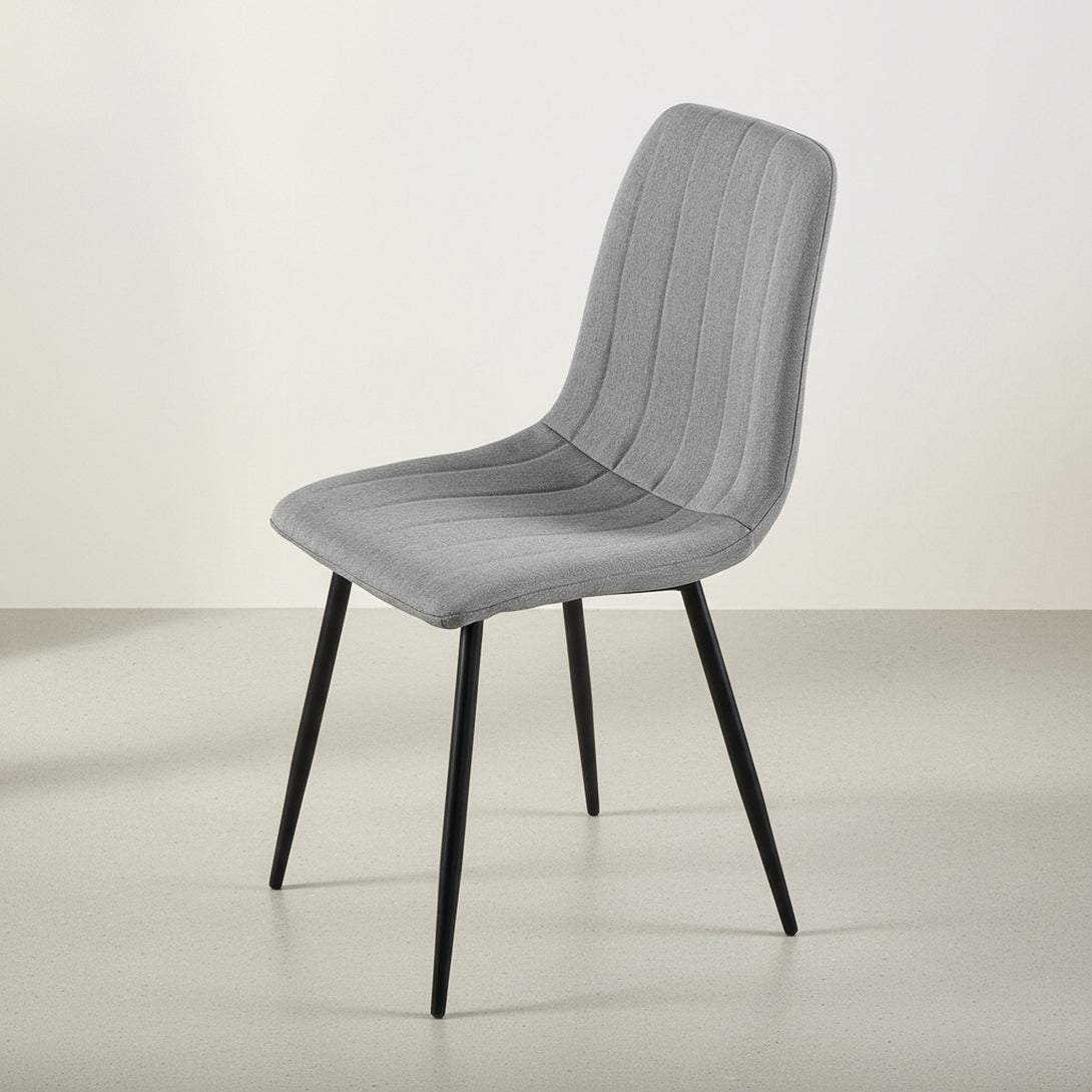 Holland Fabric Dining Chair - Set of 4 - Grey