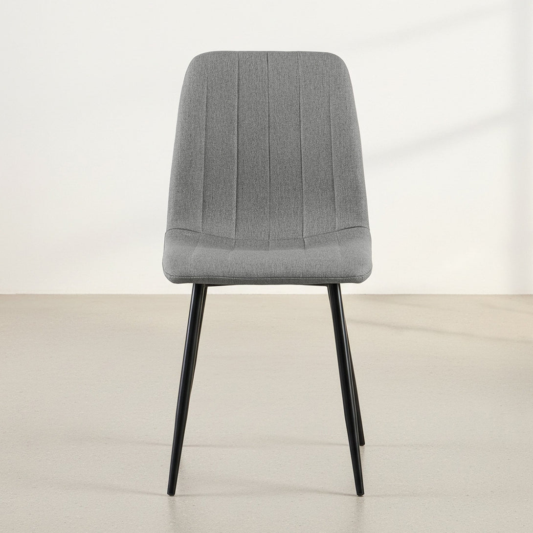 Holland Fabric Dining Chair - Set of 4 - Grey