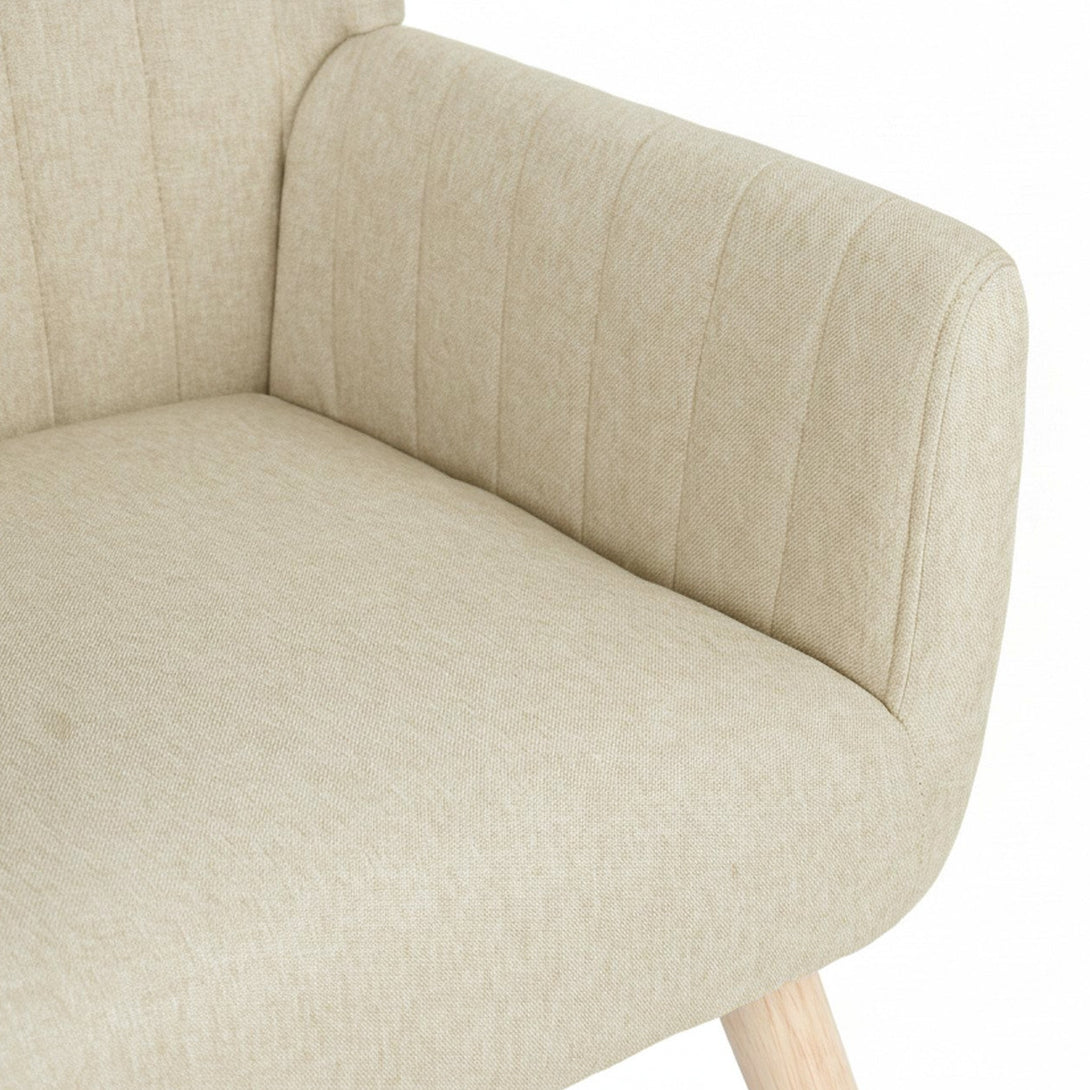 Niva Linen Armchair - Linen Beige