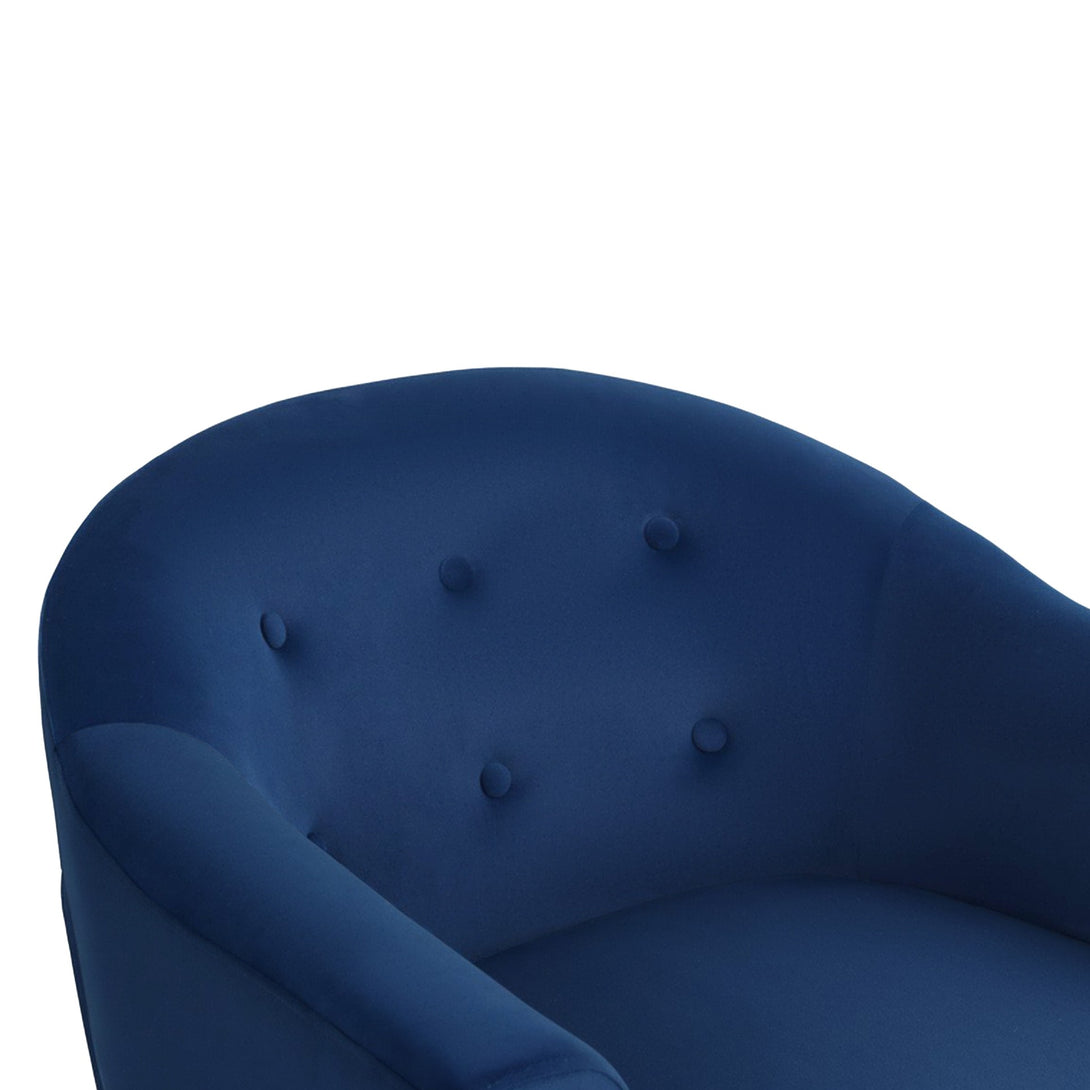 Millo Velvet Armchair - Dark Blue