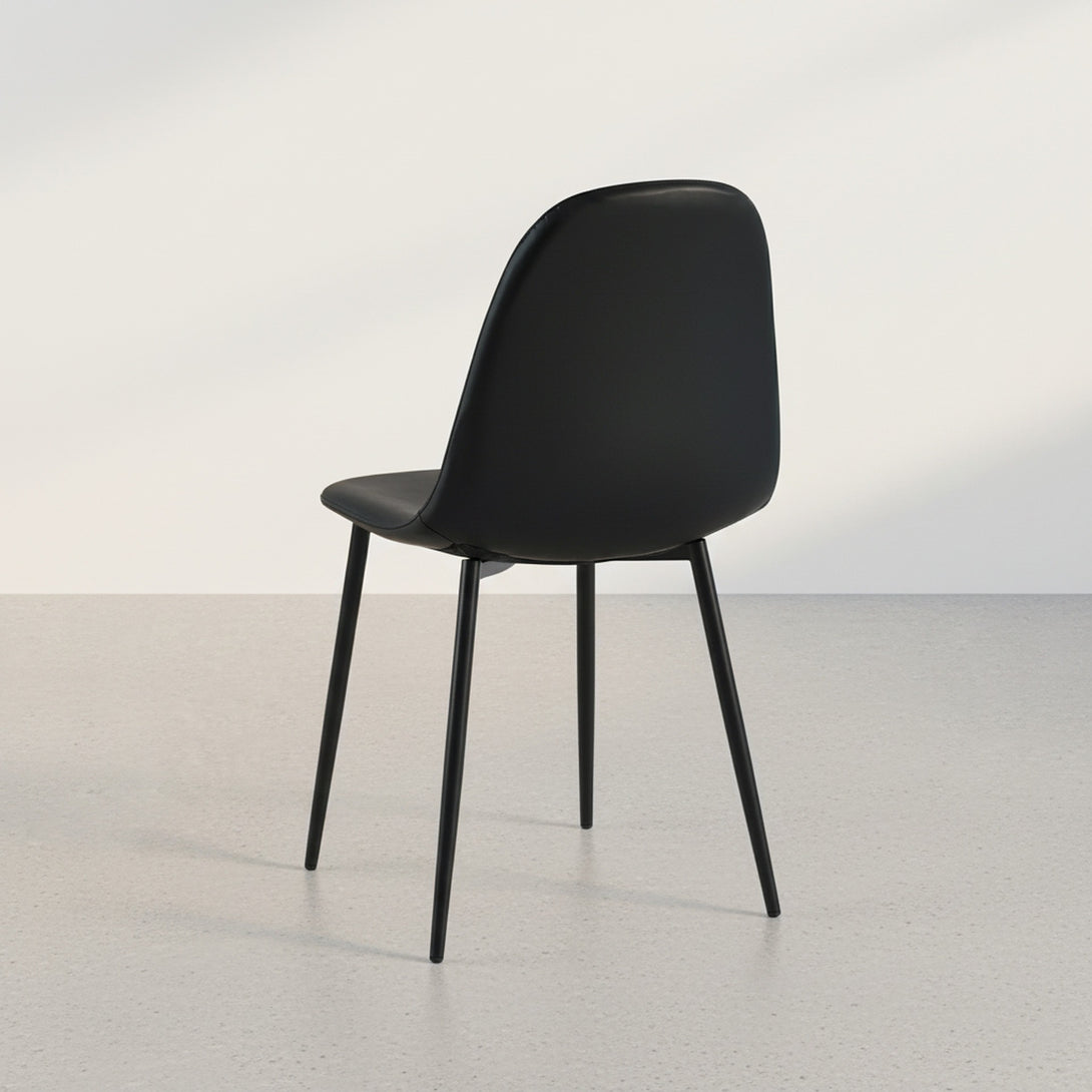 Varo PU Dining Chair - Set of 4 - Black