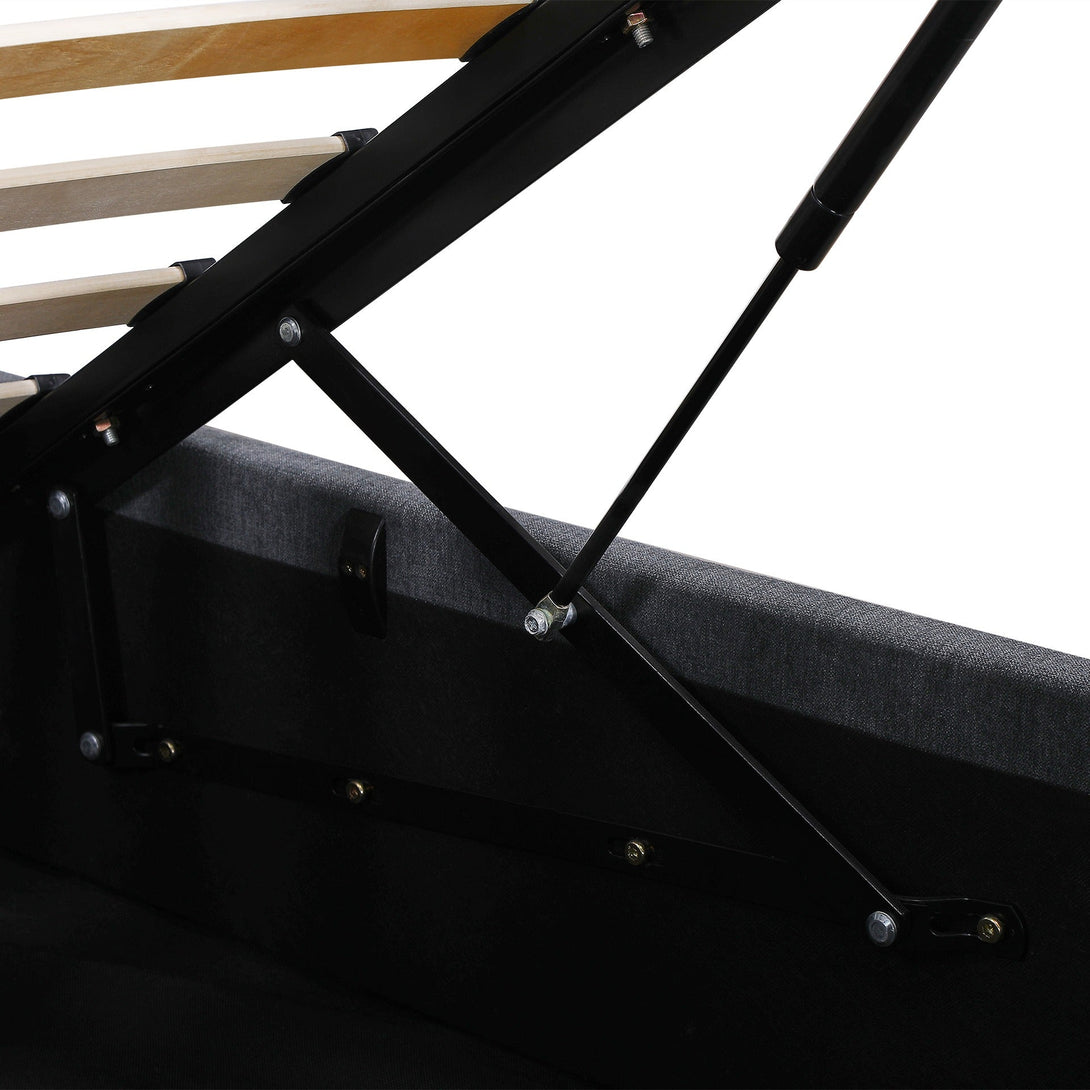 Elizabeth Double Gas Lift Bed Frame - Dark Grey – Treasurebox