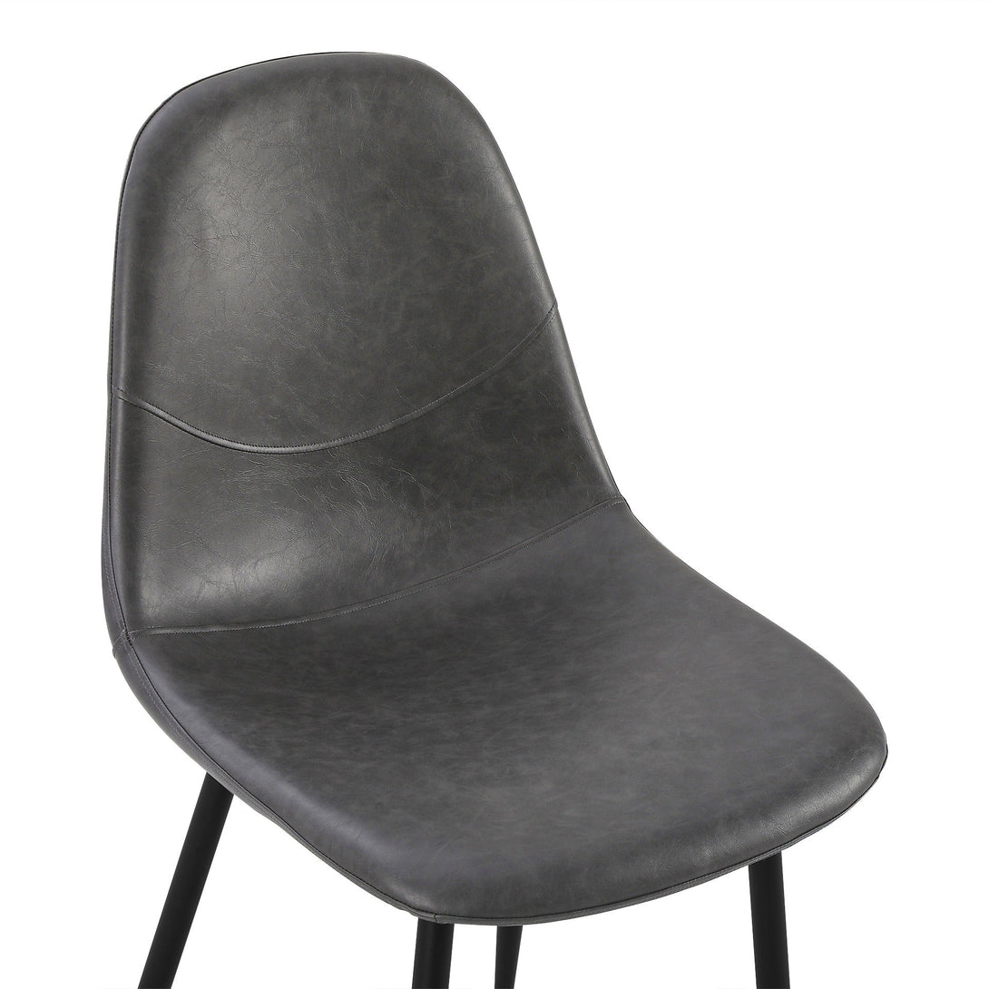 Matthew PU Leather Dining Chair - Set of 4 - Grey – Treasurebox