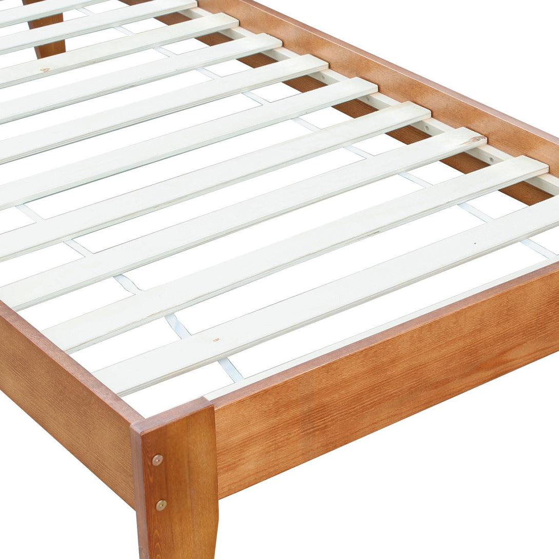 Meri Single Wooden Bed Frame - Oak