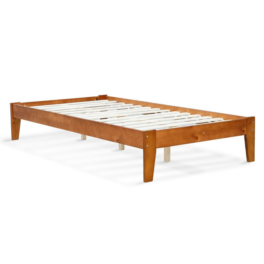 Meri King Single Wooden Bed Frame - Oak