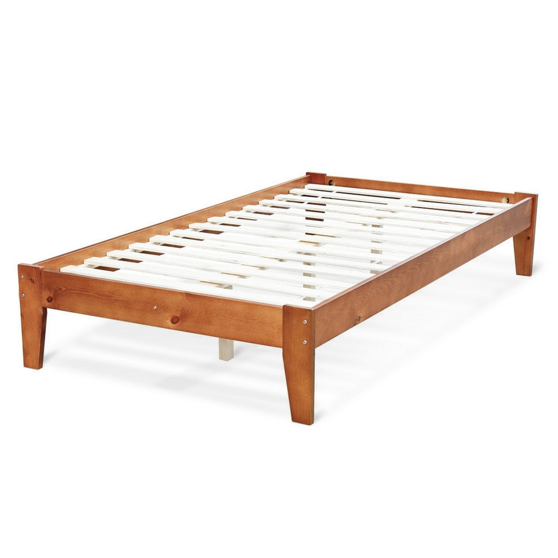 Meri King Single Wooden Bed Frame - Oak