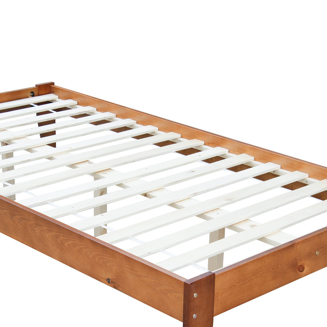 Meri King Single Wooden Bed Frame - Oak