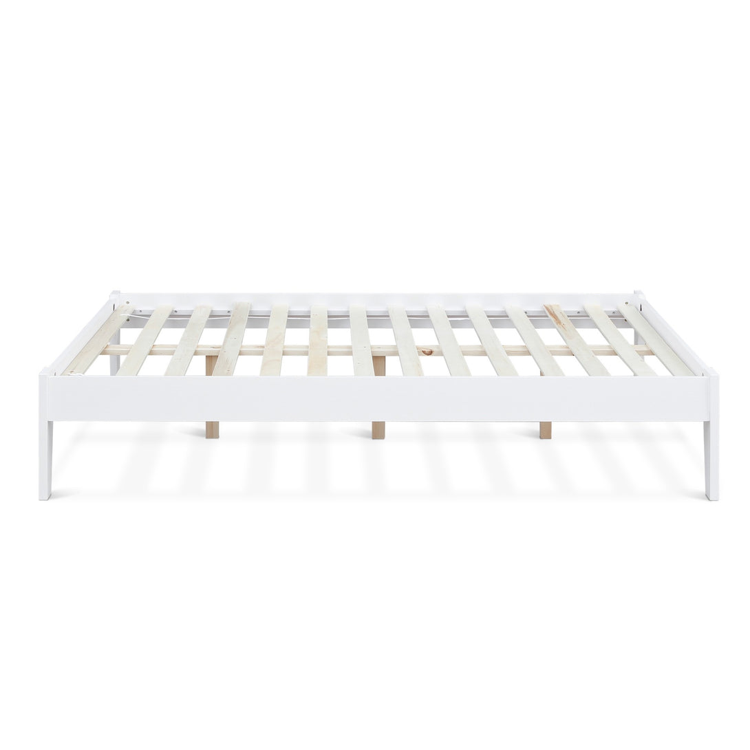 Meri Double Wooden Bed Frame - White