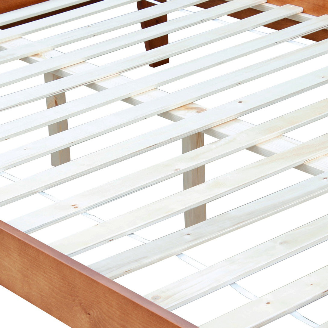 Meri Double Wooden Bed Frame - Oak