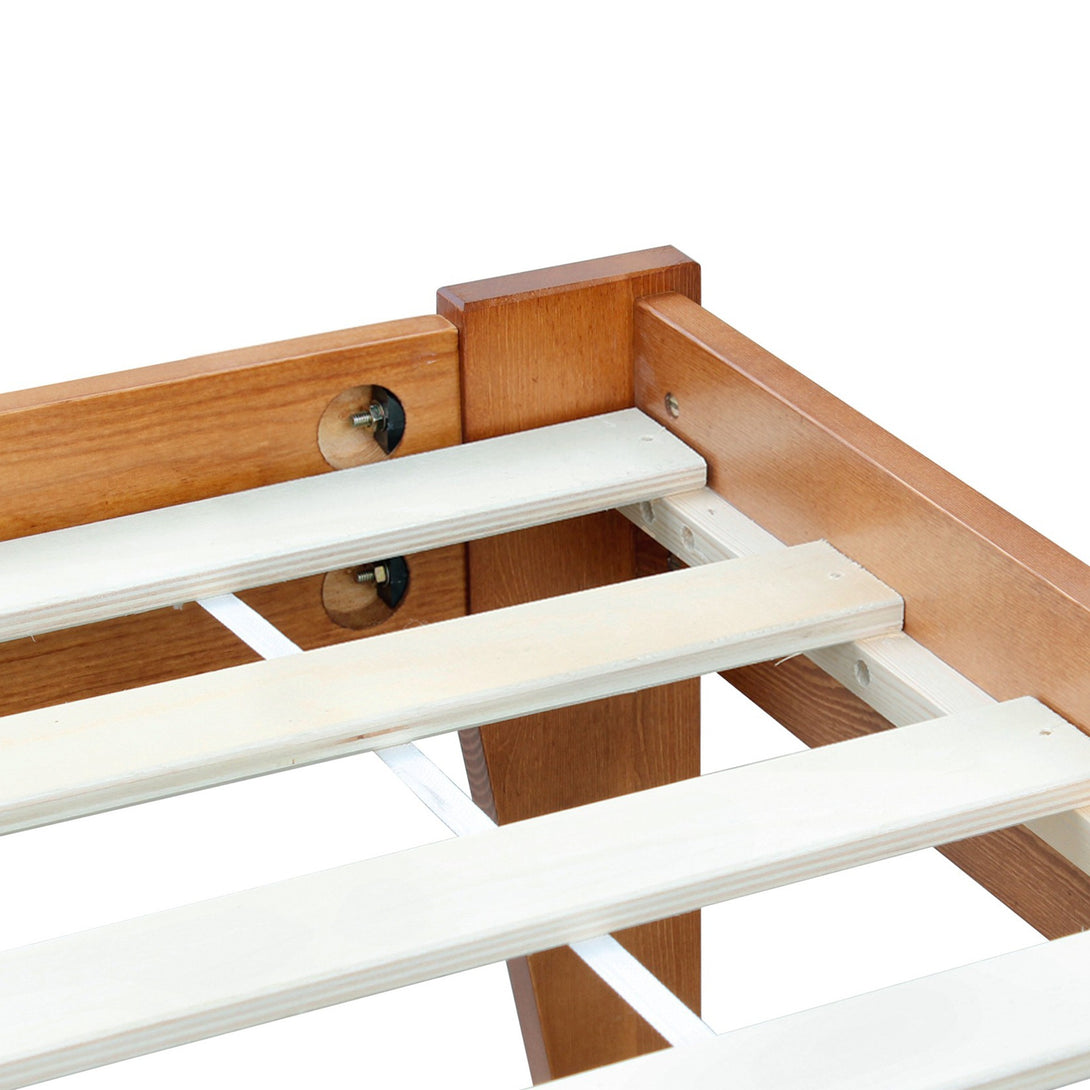 Meri Double Wooden Bed Frame - Oak