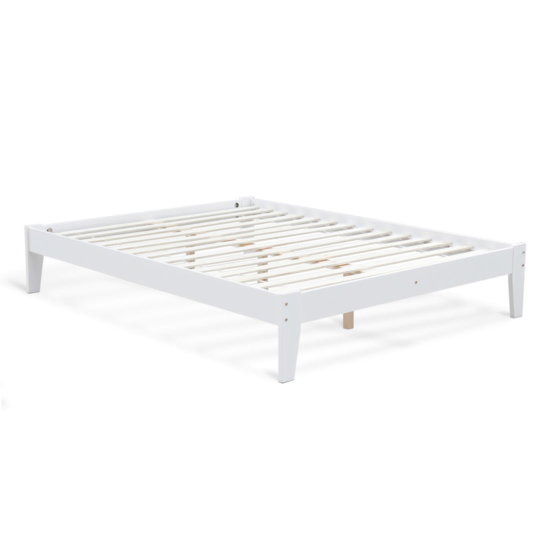Meri Queen Wooden Bed Frame - White