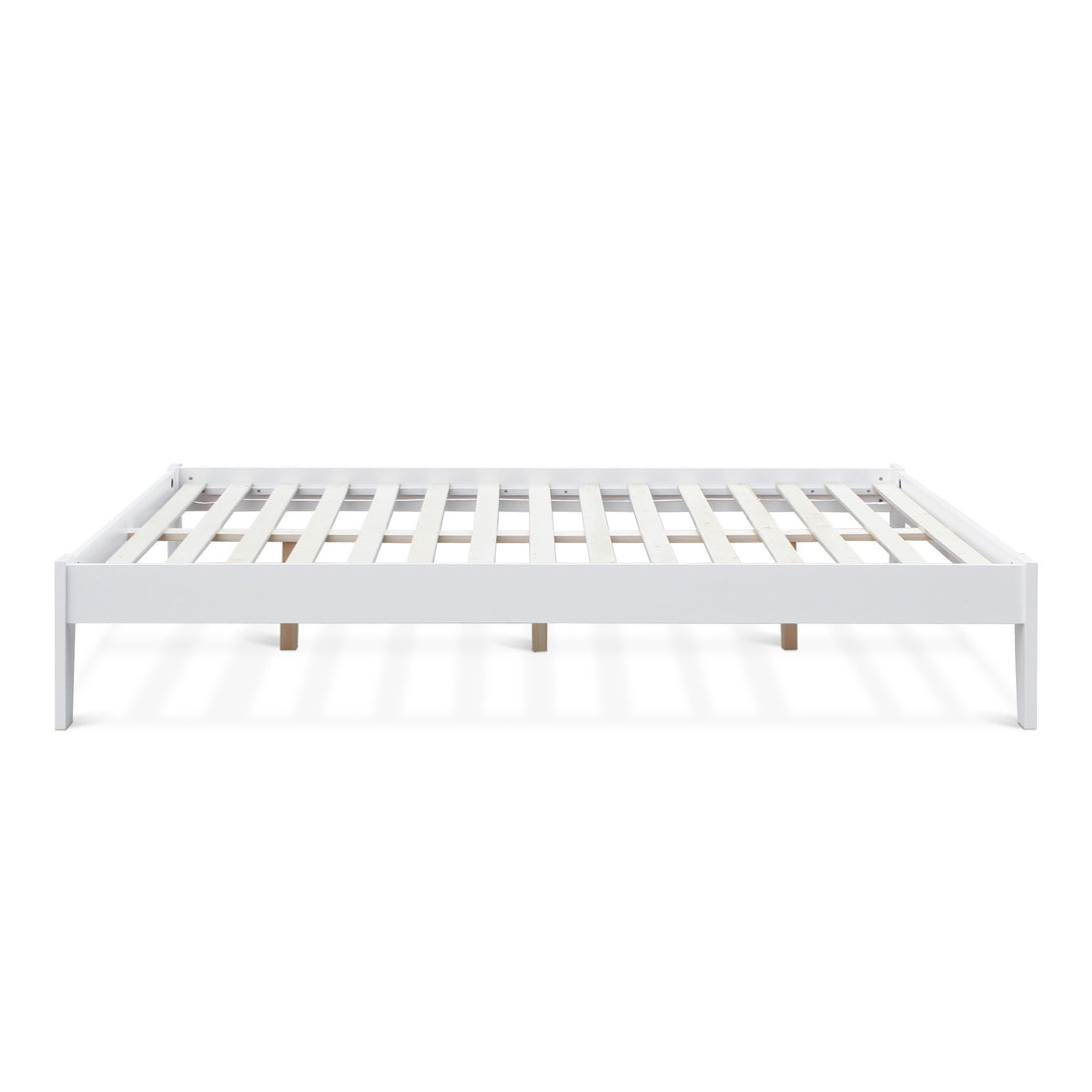 Meri Queen Wooden Bed Frame - White