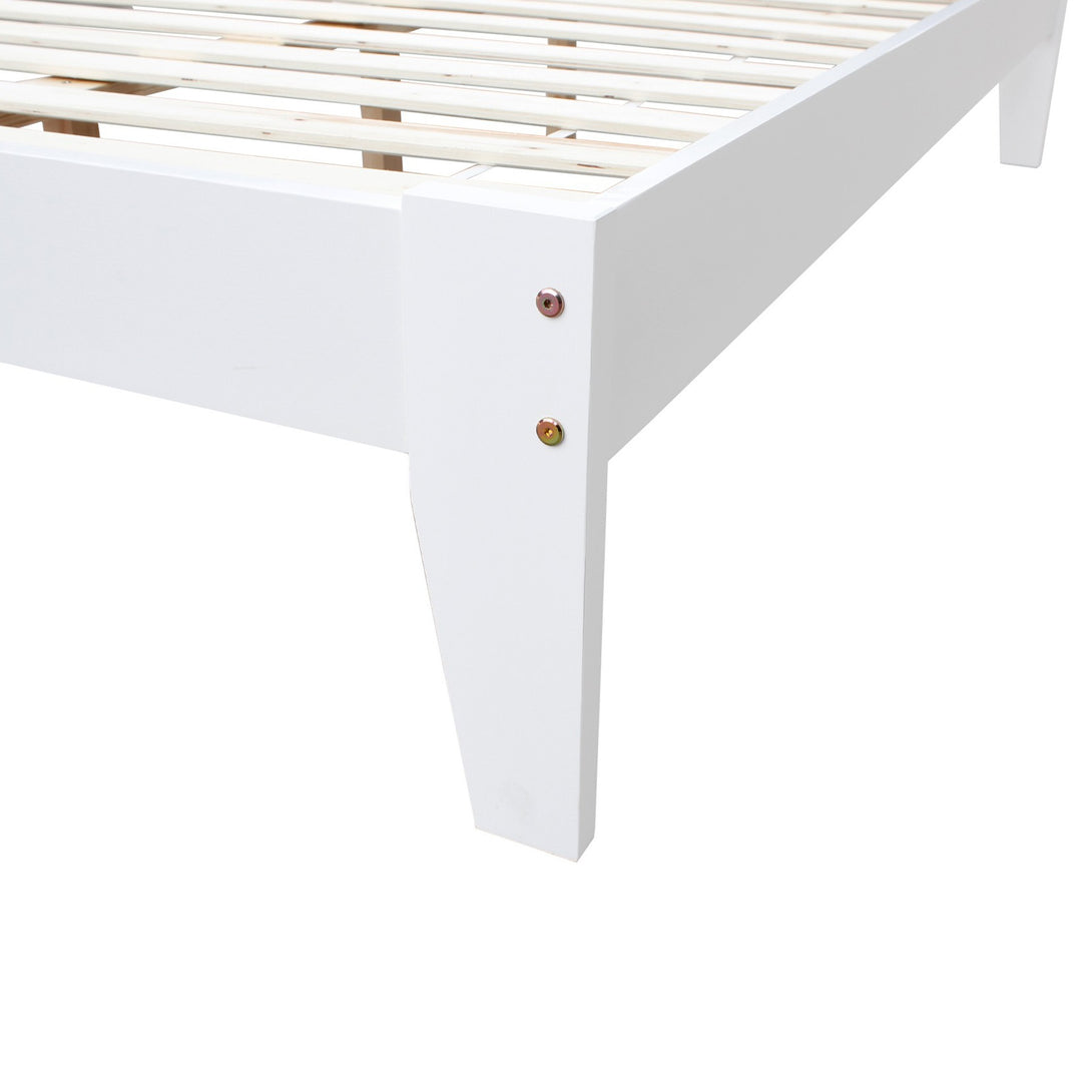 Meri Queen Wooden Bed Frame - White