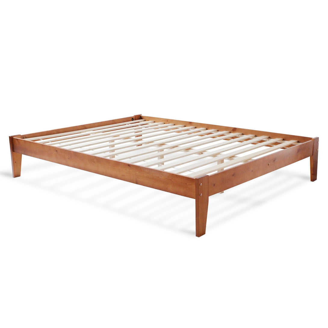 Meri Queen Wooden Bed Frame - Oak