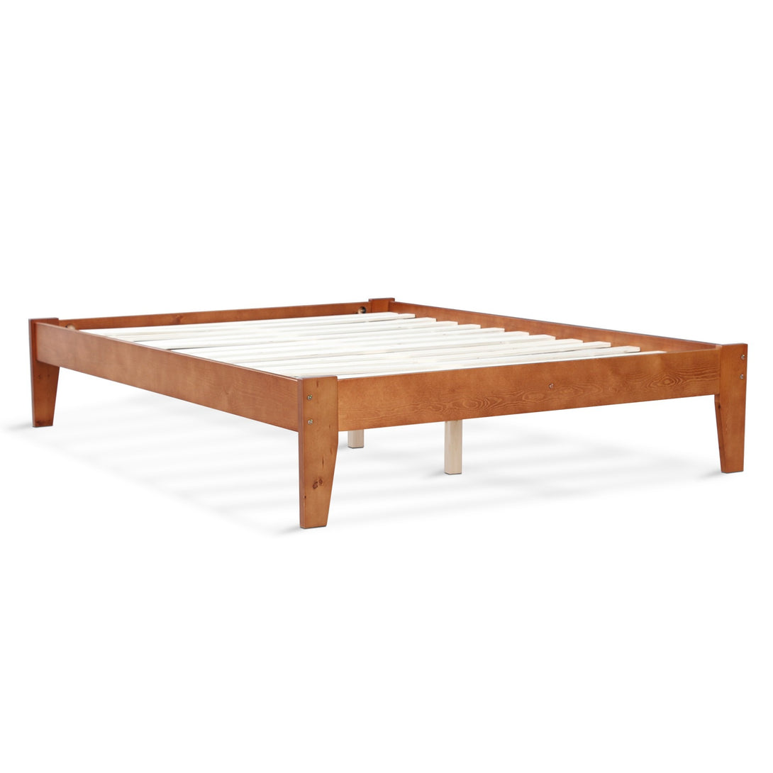 Meri Queen Wooden Bed Frame - Oak